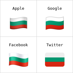 Flagge von Bulgarien Emoji