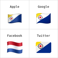 Bandiera dei Paesi Bassi caraibici Emoji
