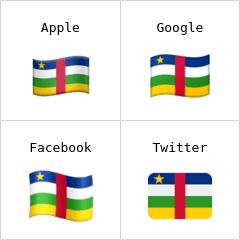 Bandeira da República Centro-Africana emoji