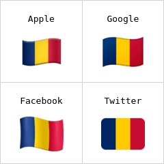 Flagge von Tschad Emoji