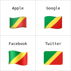 콩고 공화국 브라자빌 국기 이모티콘