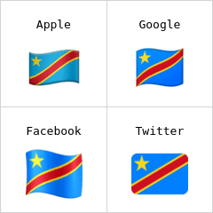 Bandeira do Congo - Kinshasa emoji