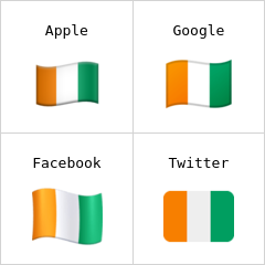 Flagge der Elfenbeinküste Emoji