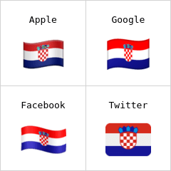 Flagge von Kroatien Emoji