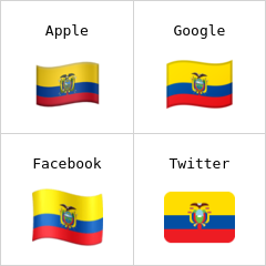 Флаг Эквадора эмодзи