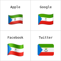 Bandeira da Guiné Equatorial emoji