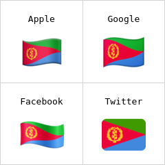 Flagge von Eritrea Emoji