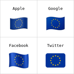 Bandera de la Unión Europea Emojis