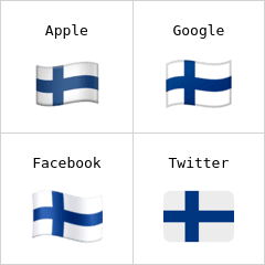 Bandera de Finlandia Emojis