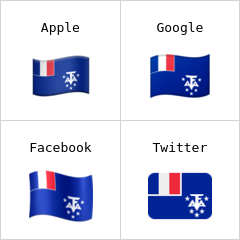 Bandera de los Territorios Australes Franceses Emojis