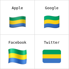 Флаг Габона эмодзи
