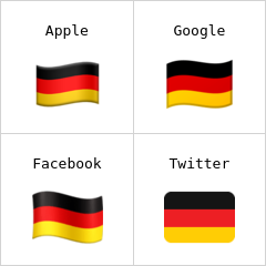 Flagge von Deutschland Emoji