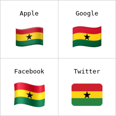 Bandera de Ghana Emojis