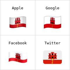 直布罗陀旗帜 表情符号