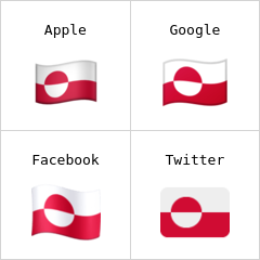 Grönland Bayrağı emoji