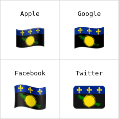 과들루프 국기 이모티콘
