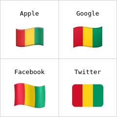 Flagge von Guinea Emoji