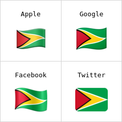 Flagge von Guyana Emoji