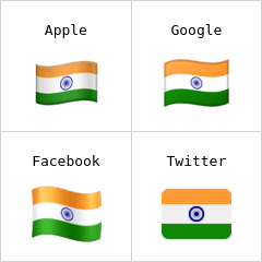 Bandera de la India Emojis