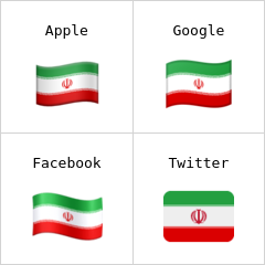 Bandera de Irán Emojis