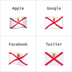 泽西岛旗帜 表情符号