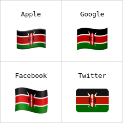 Bandera de Kenia Emojis