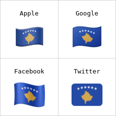 Flagge von Kosovo Emoji