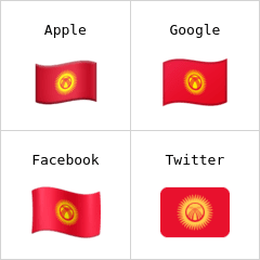 Bandiera del Kirghizistan Emoji