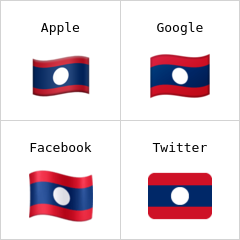 老挝旗帜 表情符号