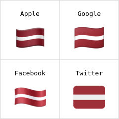 Bandiera della Lettonia Emoji
