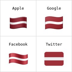 Bandeira da Letônia emoji