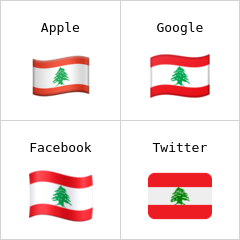 Flagge von Libanon Emoji