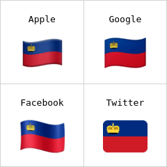 Flagge von Liechtenstein Emoji