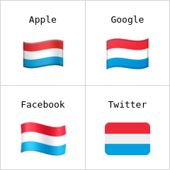 Flagge von Luxemburg Emoji