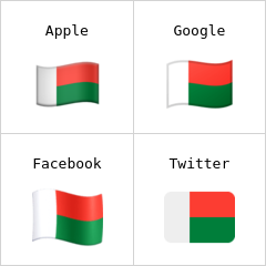 Flagge von Madagaskar Emoji