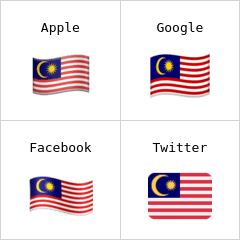 Flagge von Malaysia Emoji