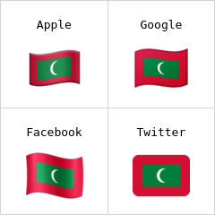 Maldivler Bayrağı emoji