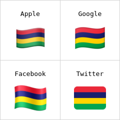 Flagge von Mauritius Emoji