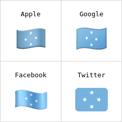 密克罗尼西亚旗帜 表情符号