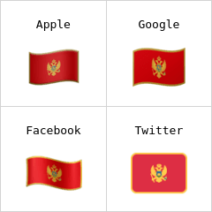 Steagul statului Muntenegru emoji