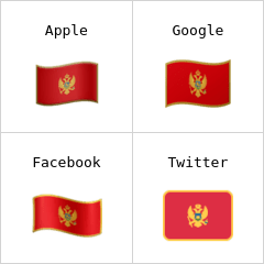 Bandera de Montenegro Emojis