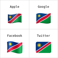 Flagge von Namibia Emoji