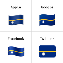 나우루 국기 이모티콘