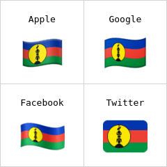 علم كاليدونيا الجديدة إيموجي