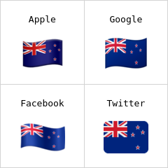 Flagge von Neuseeland Emoji