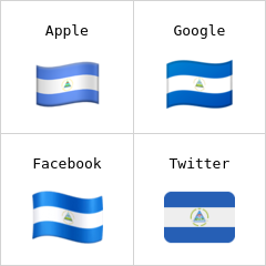 Bandera de Nicaragua Emojis