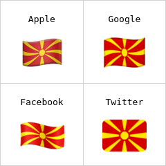 Флаг Македонии эмодзи