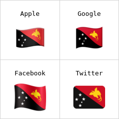 Flagge von Papua-Neuguinea Emoji