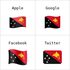 Flagge von Papua-Neuguinea Emoji