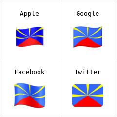 Vlajka Réunionu emodži